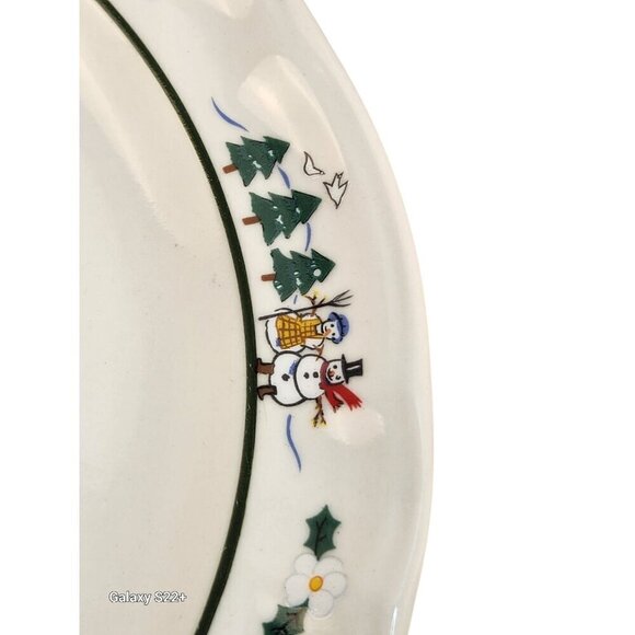 Christmas Pfaltzgraff Snow Village 11-inch Plates Holiday Dinnerware - Picture 8 of 10